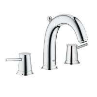 GROHE BAUCLASSIC ชุดก๊อกผสมอ่างล้างหน้า 3 รู พร้อมป๊อปอัพ 20470000 อุปกรณ์ ของใช้ในห้องน้ำ สุขภัณฑ์ ของแต่งบ้าน Modern ของแต่งห้องน้ำ มินิมอล