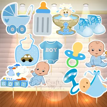 It's a Boy Baby Shower Cupcake Toppers – a lil' craft shop