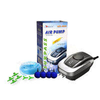 ปั๊มลม Air Pump Resun Air-4000 แรงดี เสียงเงียบ ปั๊มลม 2 หัว แถมฟรีชุดข้อต่อ (Size S)