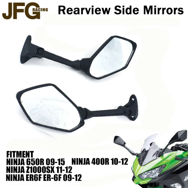 JFG racing Motorcycle Rear Side View Rearview Mirror For KAWASAKI NINJA