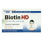 Biotin HD viên uống giúp tóc khỏe và làm sáng da hộp 100 viên