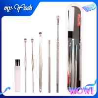 myyeah Portable Ear Cleaner Set Ear Cleaning Spiral Earpick Ear Wax Remover Ear Curette Spiral Ear Spoon Earpick Set Ear Cleaning Tools