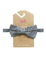 SATI-หูกระต่าย-NP. BLUE STRIPE BOW TIE-ิBOT008