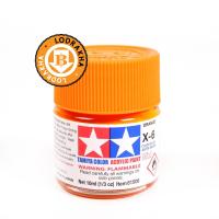 สีส้มเงาสูตรน้ำ Tamiya Acrylic X6 Orange 10ML