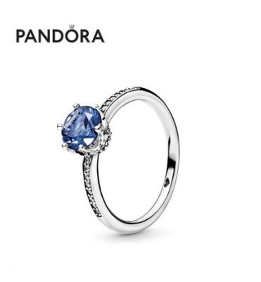 Pandora_แหวนแพนโดราแหวนมงกุฎสีฟ้าประกาย