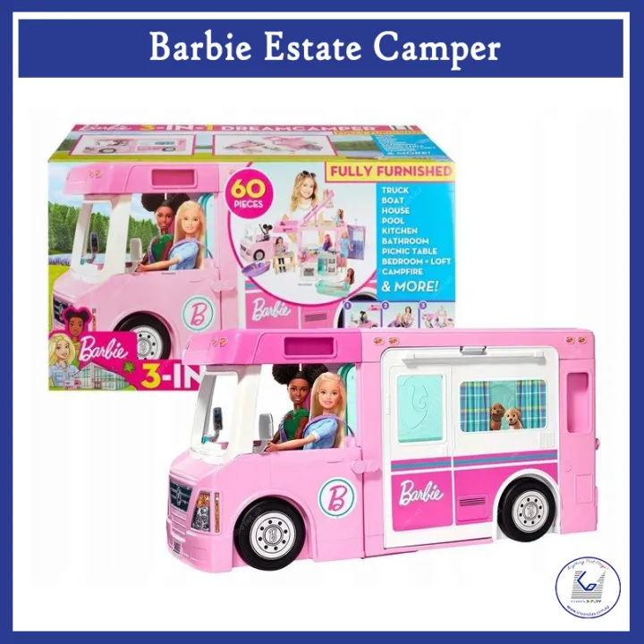 barbie truck with pool