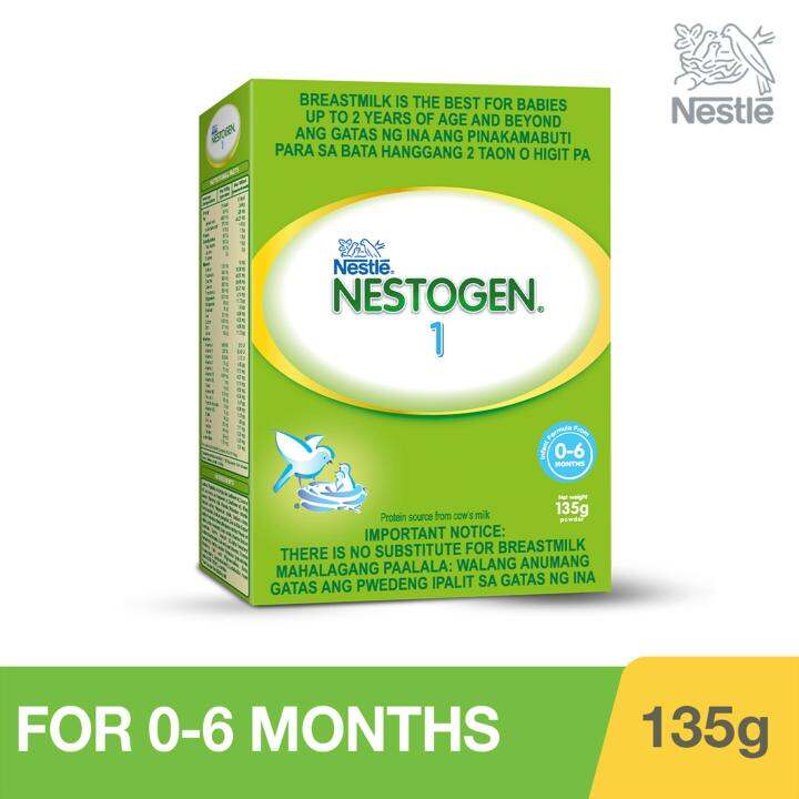 NESTOGEN 1 Infant Formula For 0-6 Months 135g - Pack of 2 | Lazada PH