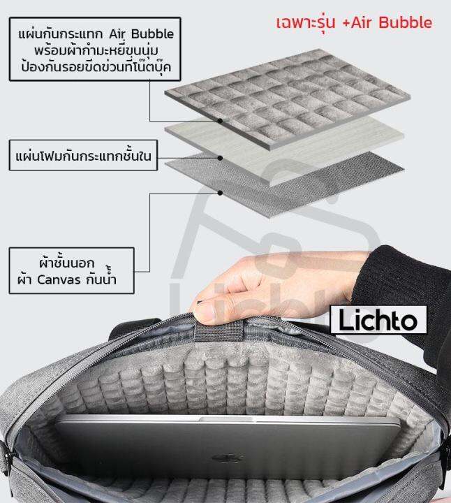 lichto-กระเป๋าใส่โน๊ตบุ๊ค-กระเป๋าแล็ปท็อป-laptop-พร้อมสายสะพาย-ขนาด-13-14-15-6-17-3-นิ้ว-รุ่น-tks-jd02-air-bubble