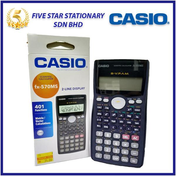 CASIO Scientific Calculator fx-570MS 2-Line Display Calculator School ...