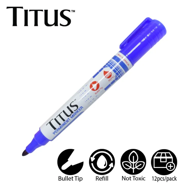 12pcs Titus Permanent Marker Bullet Lazada PH