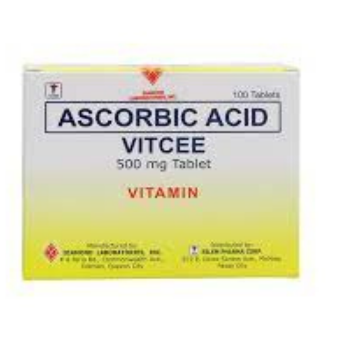VITCEE ASCORBIC ACID 500mg Vitamin C Tablet 100 Tablet per Box | Lazada PH