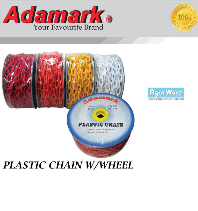 Adamark PVC Plastic Chain Red / Yellow / White Lazada