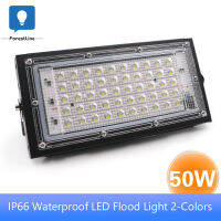 50W IP66กันน้ำLEDโคมไฟฟลัดไลท์2สีใช้สำหรับประตูโรงรถสวนถนนกลางแจ้งLighting0