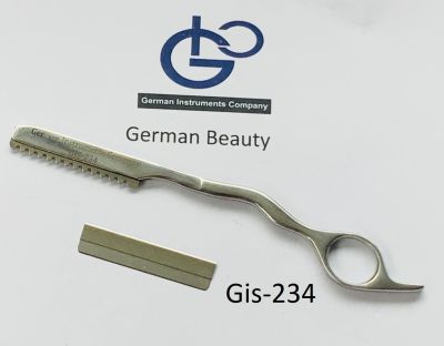 German Instruments มีดซอยผมสไลด์ ด้ามจับสแตลเสล Gis-234