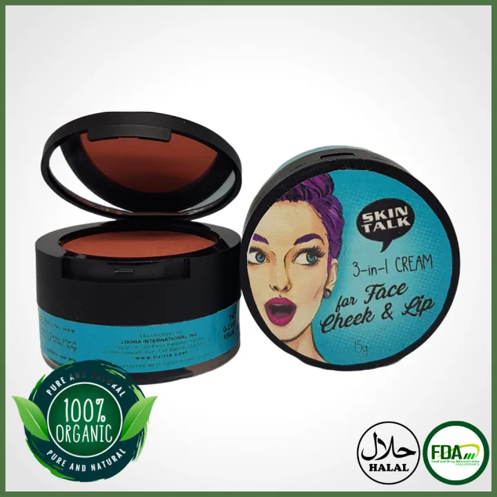 3 In 1 Cream (Face, Cheek, and Lip Tint) (FDA Approved) ( Skin Talk ) Lazada PH