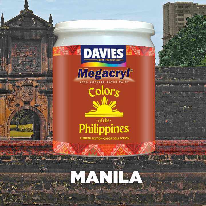Davies Paints Megacryl MCS SemiGloss (1L) MANILA, Colors of the Philippines Collection (12