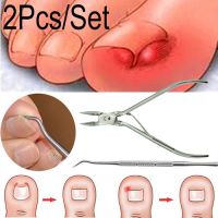 WOOLOVE New 2PCS/Set nail trimmer Ingrown Toe Nail Correction Nippers Clipper Cutters Dead Skin Dirt Remover Paronychia Podiatry Pedicure Care Tool