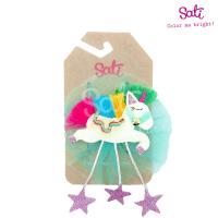 Sati - กิ๊บหนีบผม - ML. Starlight Unicorn Alligator Clip FCA082