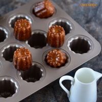 พร้อมส่ง Chefmade ของแท้ พิมพ์อบขนมเค้กคาเนเล่ ( Canelé ) ขนาด 12 ถ้วย