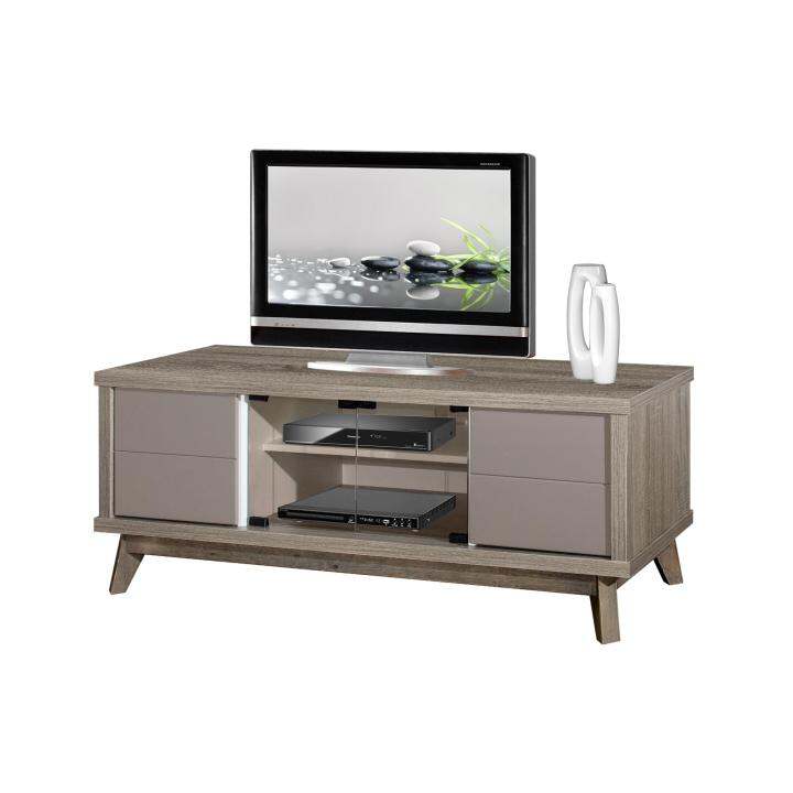 Furniture Art Design 4 Feet TV (Teak Color) / NO Assembly