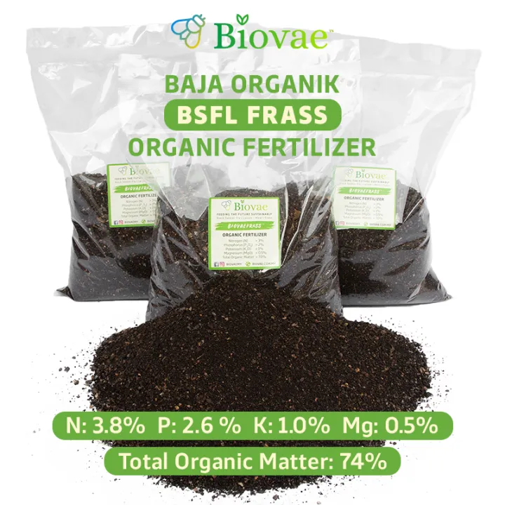 [Ready Stock] Organic Fertilizer Baja Organik BSF BSFL Frass 1kg | High ...