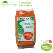 Đậu lăng đỏ cam san hô hữu cơ Markal 500g