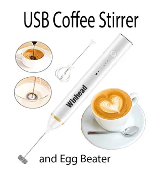 1pc Mini Handle Electrical Stirrer Practical Milk Drink Coffee Hand Whisk  Mixer Electric Egg Beater Frother Foamer Kitchen Tool