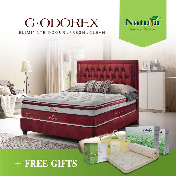 Natura G-Odorex Velvet Mattress | Lazada