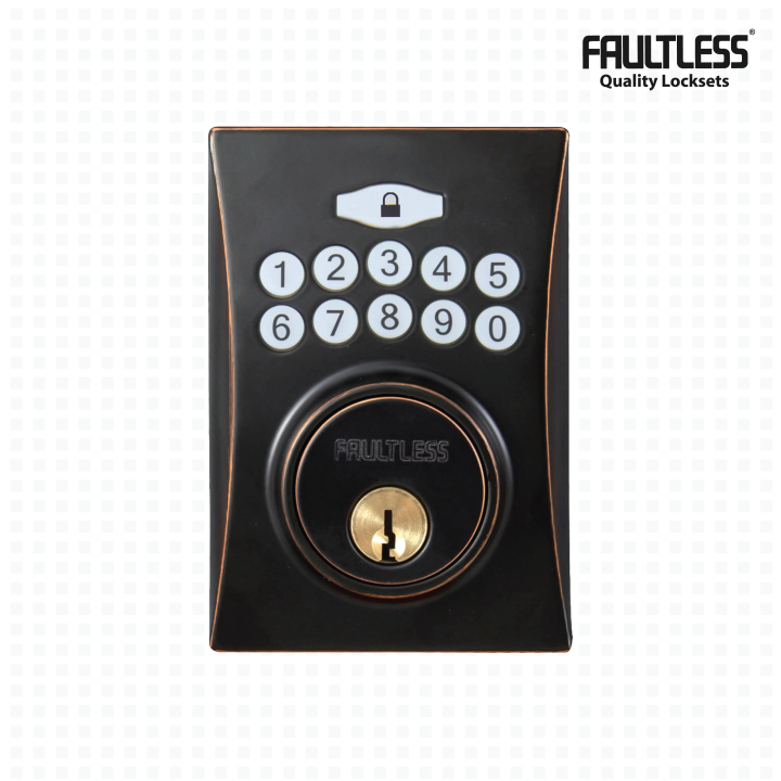 Faultless Electronic Keypad Deadbolt Lazada PH