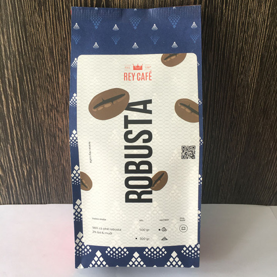300gr cà phê robusta rang bơ nguyên chất - pha phin - thương hiệu rey cafe - ảnh sản phẩm 2