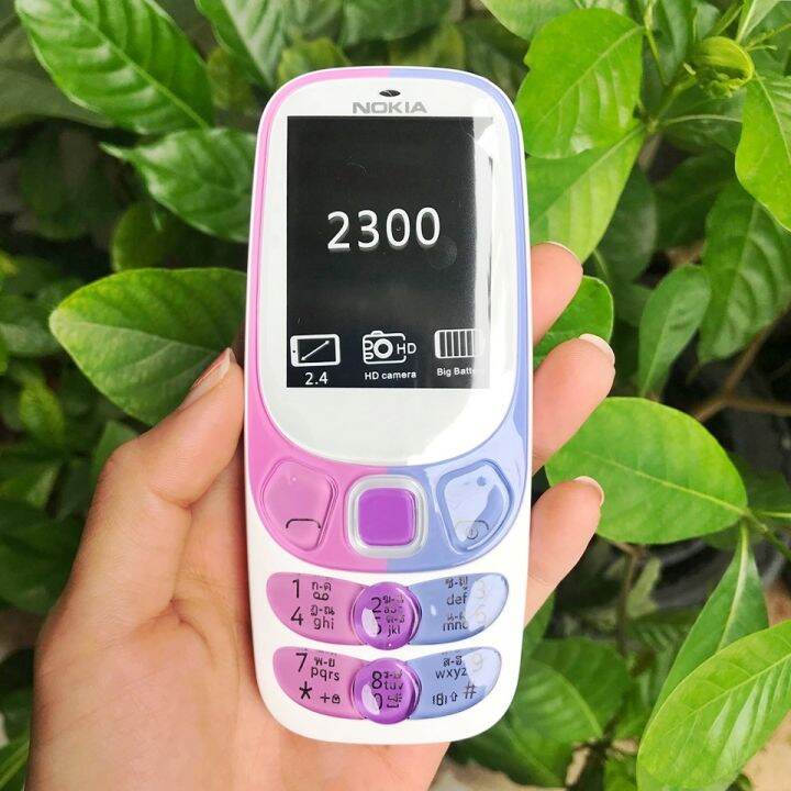 โทรศัพท์มือถือโนเกียปุ่มกด PHONE NOKIA 2300 ใช้ได้ 2 ซิม จอ 2.4 นิ้ว