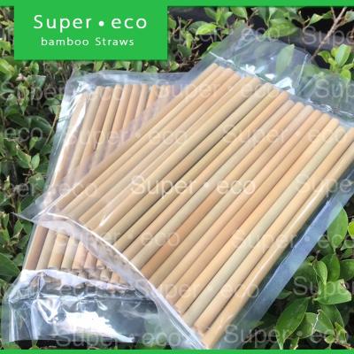 หลอดไม้ไผ่ – bamboo Straws [ แบบแพค 50  ชิ้น ]