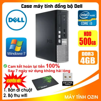 Case máy tính để bàn Dell CPU G620 / Core i3 2100 / Ram 4-8GB / SSD 120-240GB [TẶNG: Bộ phím chuột + USB thu wifi + bàn di chuột] DEI32 - LOZ