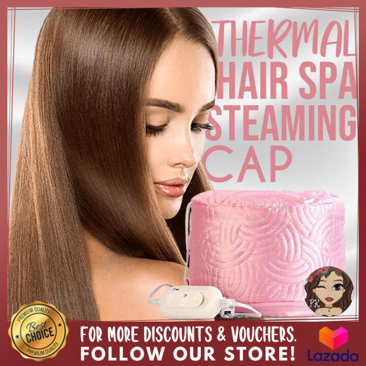 HEALTHY HAIR Hot Oil Heating Cap, Thermal Steaming Cap, Steaming Hair