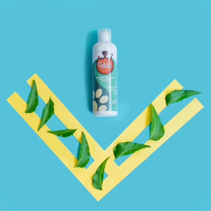 Fetch! Neem Natural Shampoo for Dogs and Cats- Anti Tick & Flea for ...