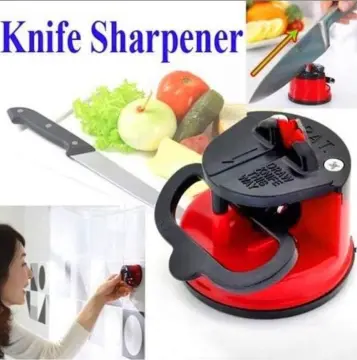 Tungsten Steel Kitchen Knife Sharpener Pocket Knife Sharpener with Powerful  Suction Base for Blade Types Mini Sucker Sharpening - AliExpress