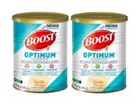 Nutren Boost Optimum นิวเทรน บูสท์ ออปติมัม กลิ่นวานิลลา อาหารสำหรับผู้สูงอายุ ขนาด 400 กรัม (2 กระป๋อง)