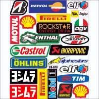 อุปกรณ์เสริมรถจักรยานยนต์โลโก้ Motul Castrol PET สติ๊กเกอร์สะท้อนแสง