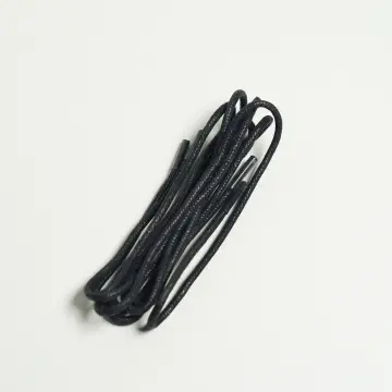 2.5mm Cotton Waxed Solid Round Shoelaces Durable Polyester