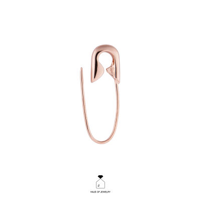 Haus of Jewelry - SIMPLE L PIN EARRING ต่างหูเงินแท้