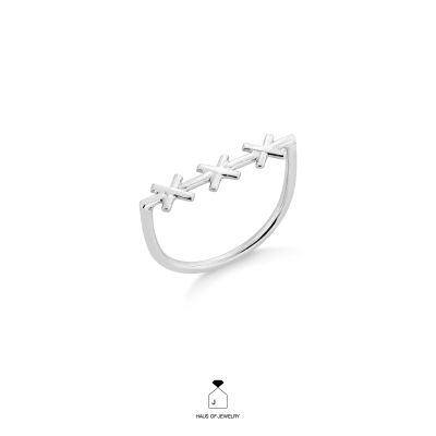 Haus of Jewelry - SIMPLE XXX RING แหวนเงินแท้