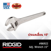 RIDGID ประแจเลื่อน 15" (Adjustable Wrench) เครื่องมือช่าง ประแจ แข็งแรงทนทาน