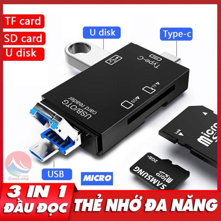 Đầu đọc thẻ nhớ OTG là sản phẩm tiện dụng cho việc truyền tải dữ liệu giữa thiết bị di động và máy tính. Hãy xem hình ảnh để khám phá những ưu điểm vượt trội của sản phẩm này.