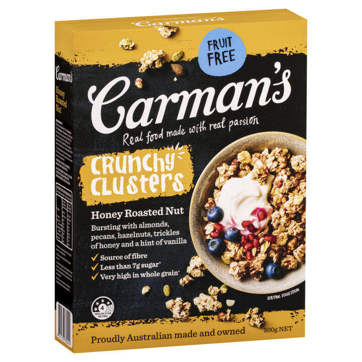 Carman's Honey Roasted Nut Crunchy Clusters 500g Lazada PH