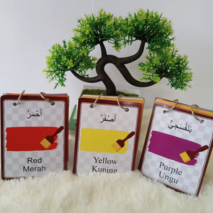 Flash Card Edukasi Kartu Mainan Anak Lengkap Mengenal Warna Dan Bentuk