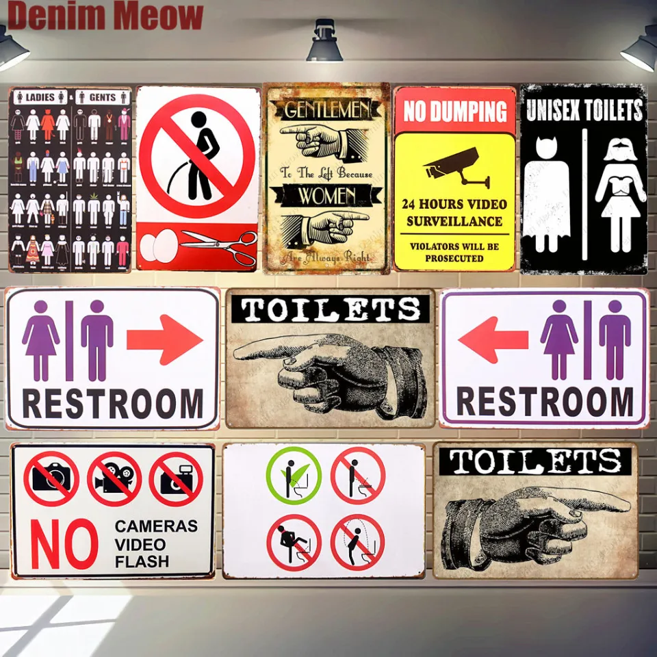Please Men Lift UP the Seat Before Peeing Bathroom Sign - Funny Bathroom  Decor, Restroom Decor, Mens Bathroom Decor - Bathroom Door Sign - Aluminum