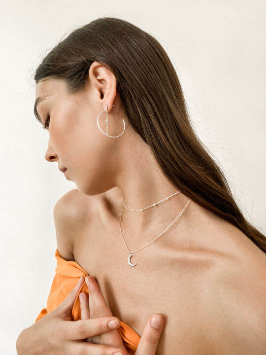 haus-of-jewelry-bohemian-diona-necklace-สร้อยคอเงินแท้-ประดับเพชรคิวบิกเซอร์โคเนีย-cubic-zirconia