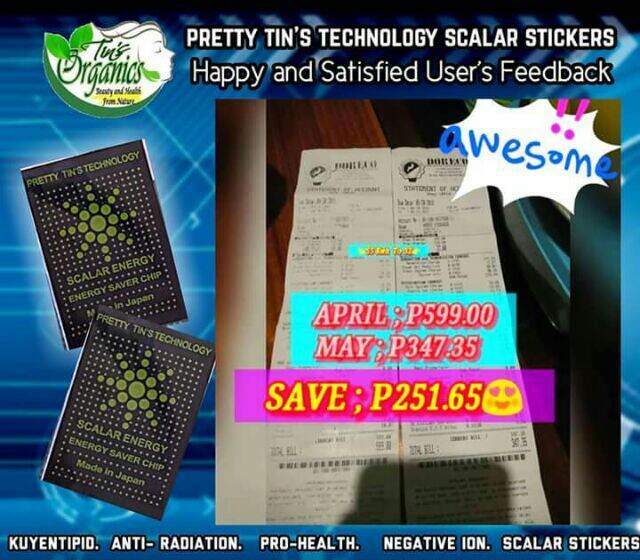 Scalar Energy Saver Sticker pretty tins Surich Sticker Original Lazada PH