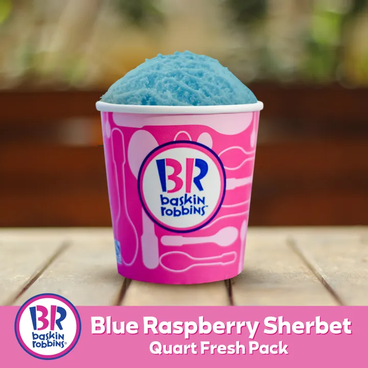 Baskin Robbins Blue Raspberry Sherbet Quart Fresh Pack Lazada Ph