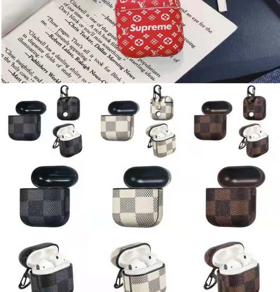 LV SUPREME INSPIRED AIRPOD CASE, CUTE FASHIONABLE DESIGN TREND